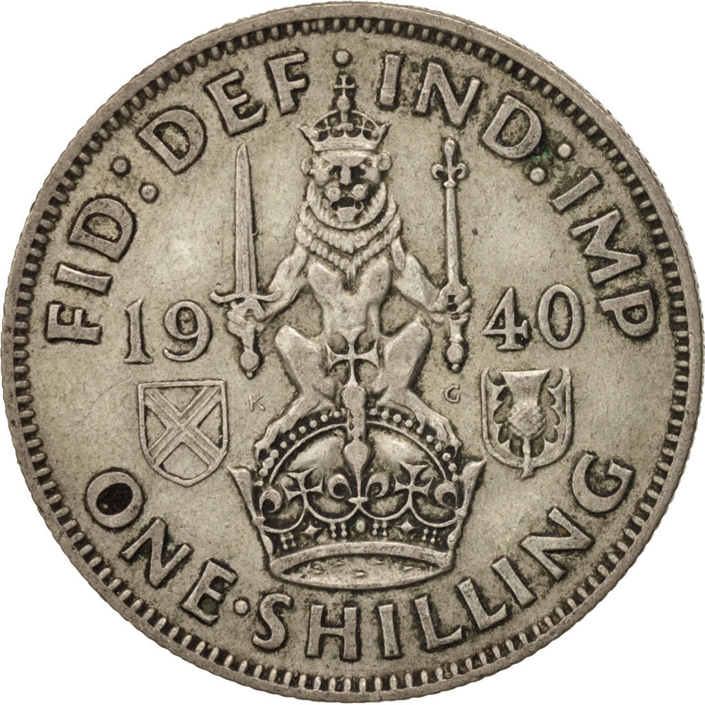 Coin, Great Britain, George VI, Shilling, 1940, VF(30-35), Silver, KM:854
