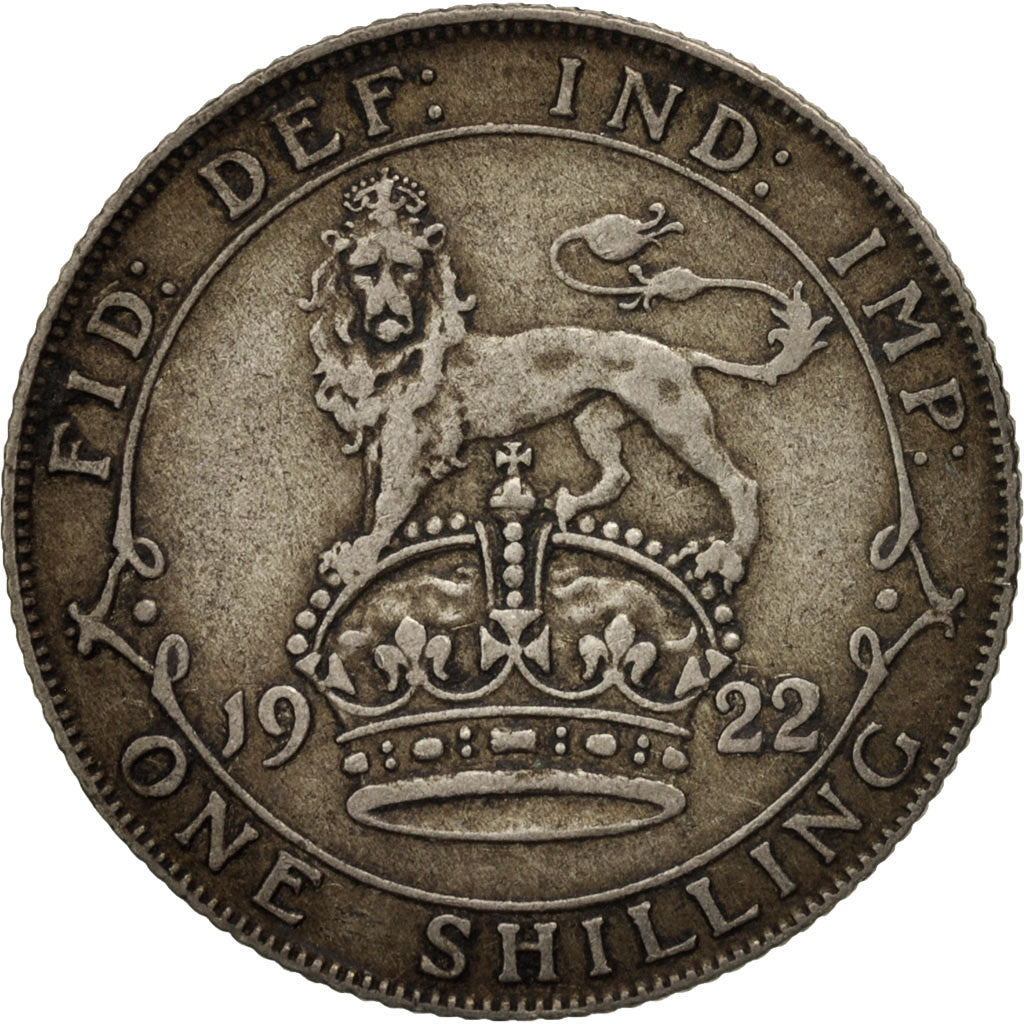 Gran Bretagna, George V, Shilling, 1922, MB, Argento, KM:816a