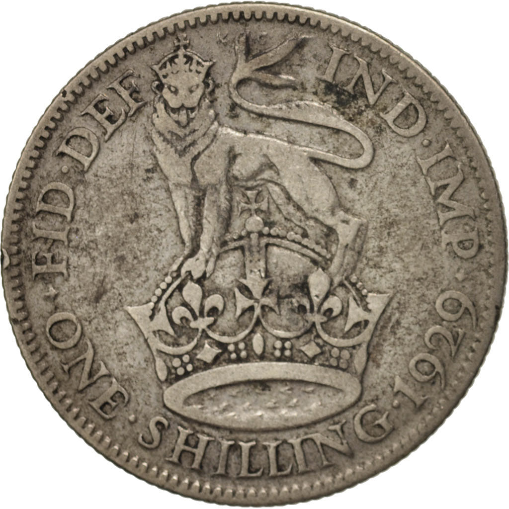 Coin, Great Britain, George V, Shilling, 1929, VF(20-25), Silver, KM:833