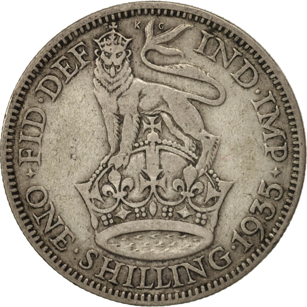 Great Britain, George V, Shilling, 1935, VF(20-25), Silver, KM:833
