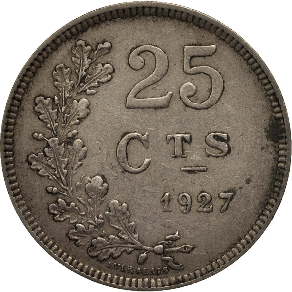 Monnaie, Luxembourg, Charlotte, 25 Centimes, 1927, TTB, Copper-nickel, KM:37