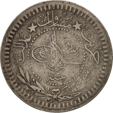 Turkey, Muhammad V, 40 Para, 1910 (1327/3), EF(40-45), Nickel, KM:766