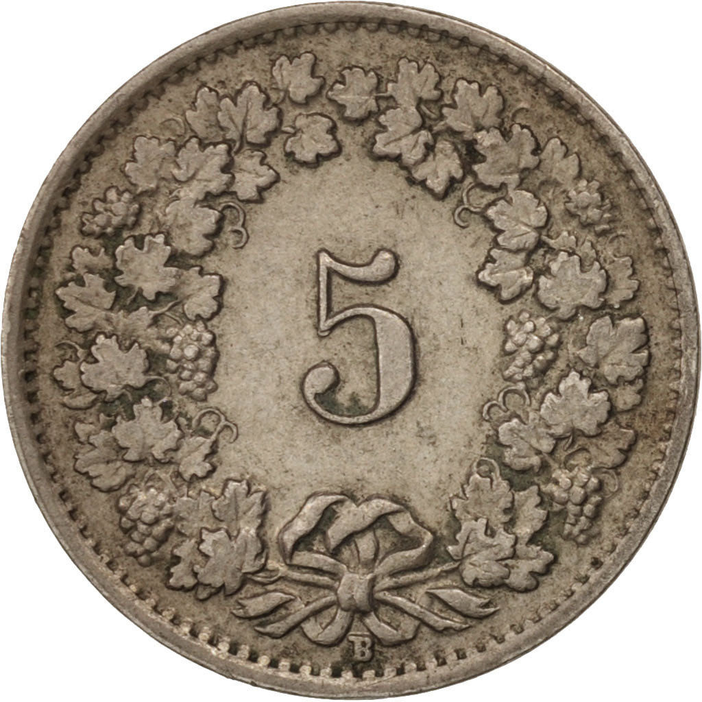 Coin, Switzerland, 5 Rappen, 1949, Bern, AU(50-53), Copper-nickel, KM:26