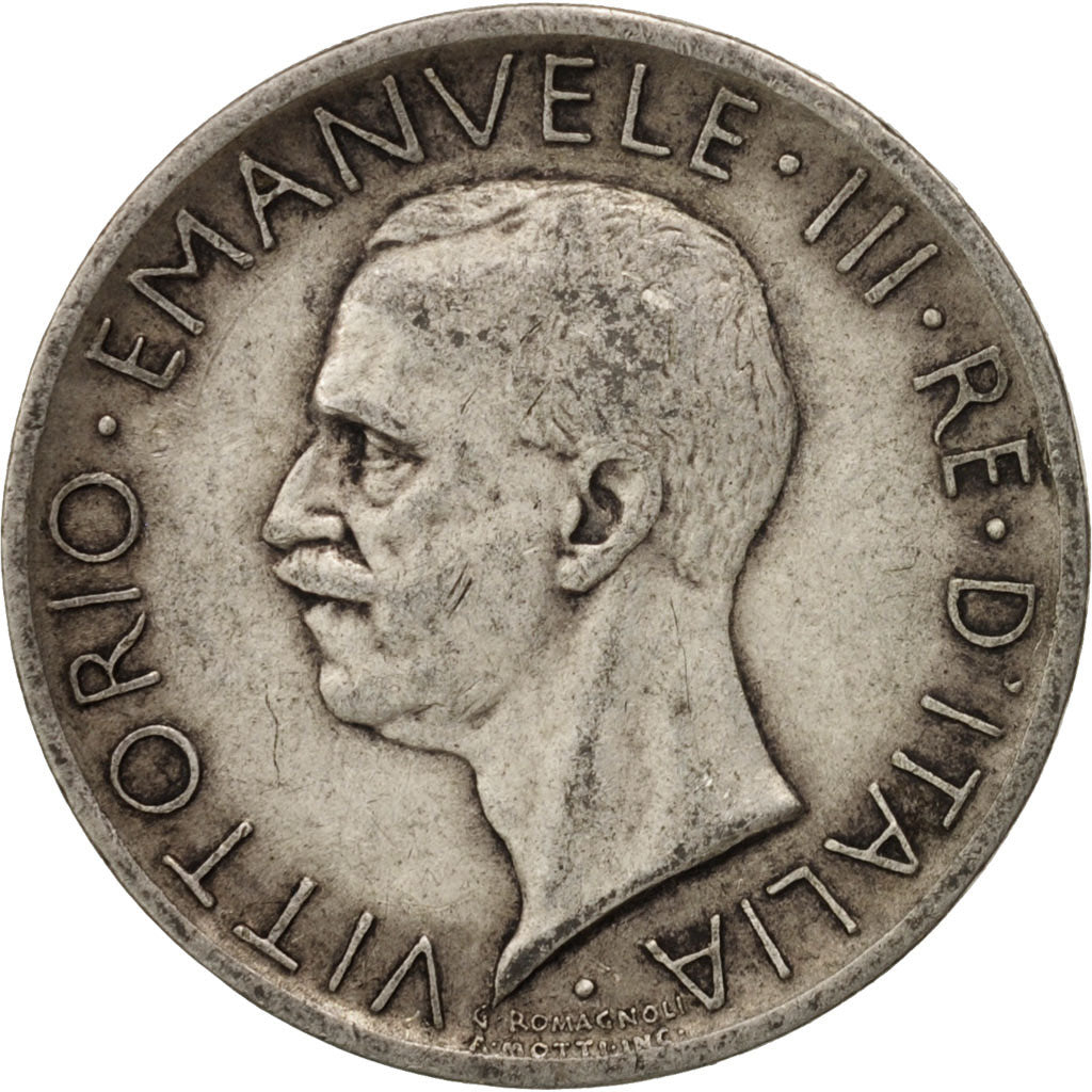 Italia, Vittorio Emanuele III, 5 Lire, 1927, Rome, BB, Argento, KM:67.2