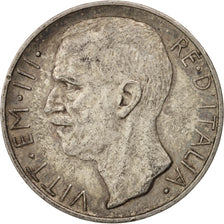 Munten, Italië, Vittorio Emanuele III, 10 Lire, 1927, Rome, ZF+, Zilver