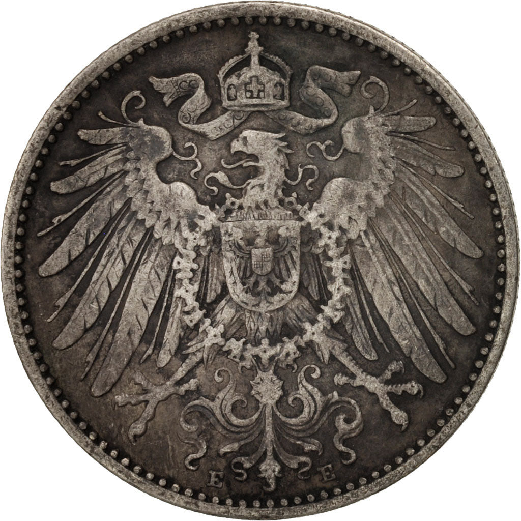 Coin, GERMANY - EMPIRE, Wilhelm II, Mark, 1902, Muldenhütten, EF(40-45)