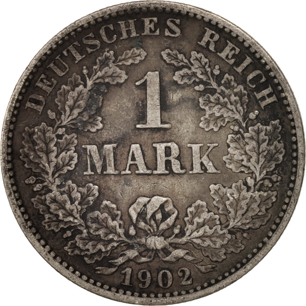 Coin, GERMANY - EMPIRE, Wilhelm II, Mark, 1902, Muldenhütten, EF(40-45)
