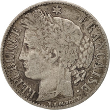 Coin, France, Cérès, Franc, 1888, Paris, VF(30-35), Silver, KM:822.1