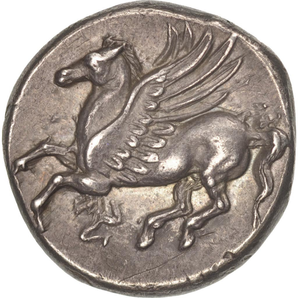 Sicily, Agathokles, Stater, Syracuse, AU(55-58), Silver, Pegasi 17