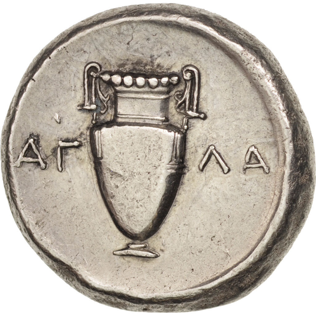 Moeda, Beócia, Stater, 363-338 BC, Thebes, AU(50-53), Prata