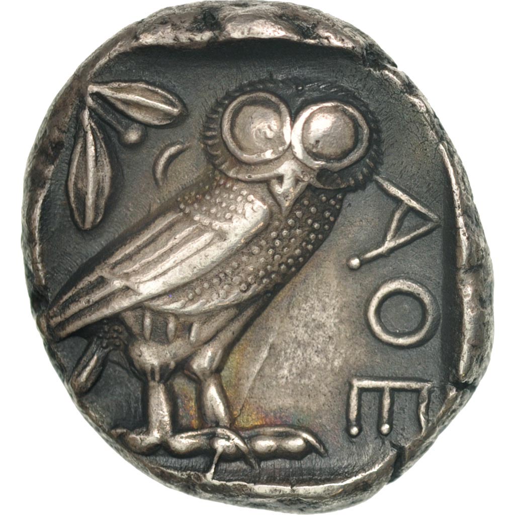 Munten, Attica, Athene, Tetradrachm, 490-407 AV JC, Athens, PR, Zilver, SNG
