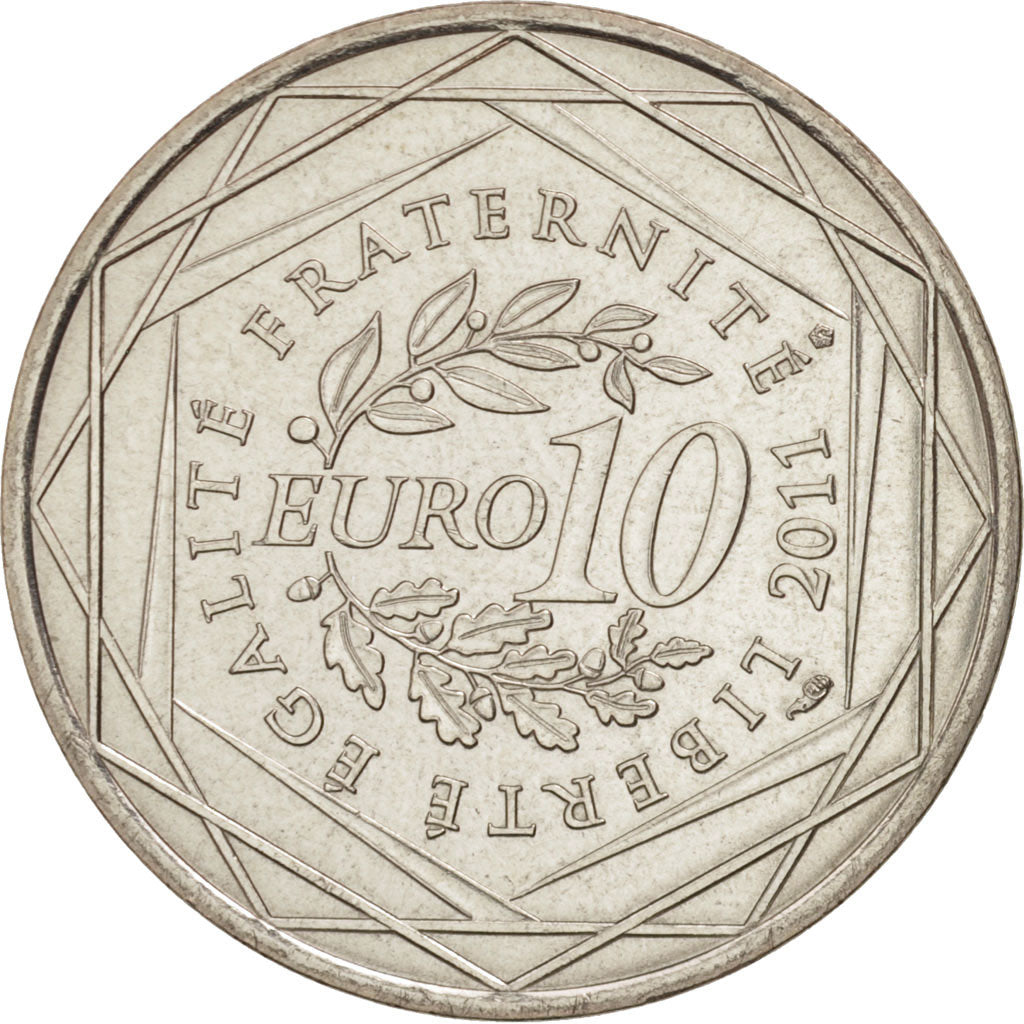 Coin, France, 10 Euro, 2011, MS(63), Silver, KM:1746