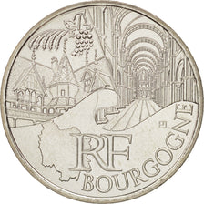 France, 10 Euro Bourgogne, 2011, MS(65-70), Silver, KM:1731