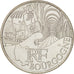 France, 10 Euro Bourgogne, 2011, MS(65-70), Silver, KM:1731