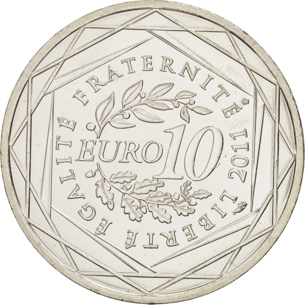 Coin, France, 10 Euro, 2011, MS(64), Silver, KM:1742
