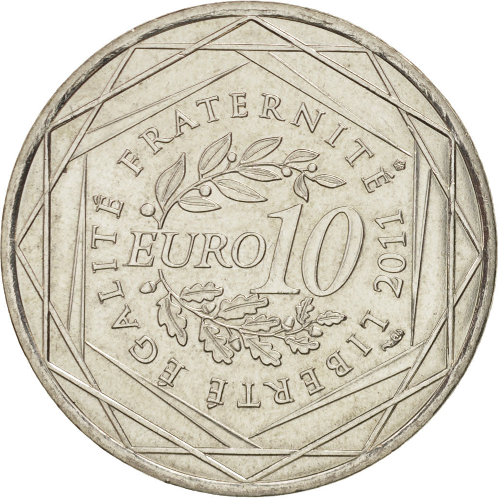 Coin, France, 10 Euro, 2011, MS(63), Silver, KM:1751