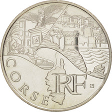 France, 10 Euro Corse, 2011, MS(65-70), Silver, KM:1740