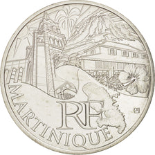 France, 10 Euro Martinique, 2011, MS(64), Silver, KM:1744