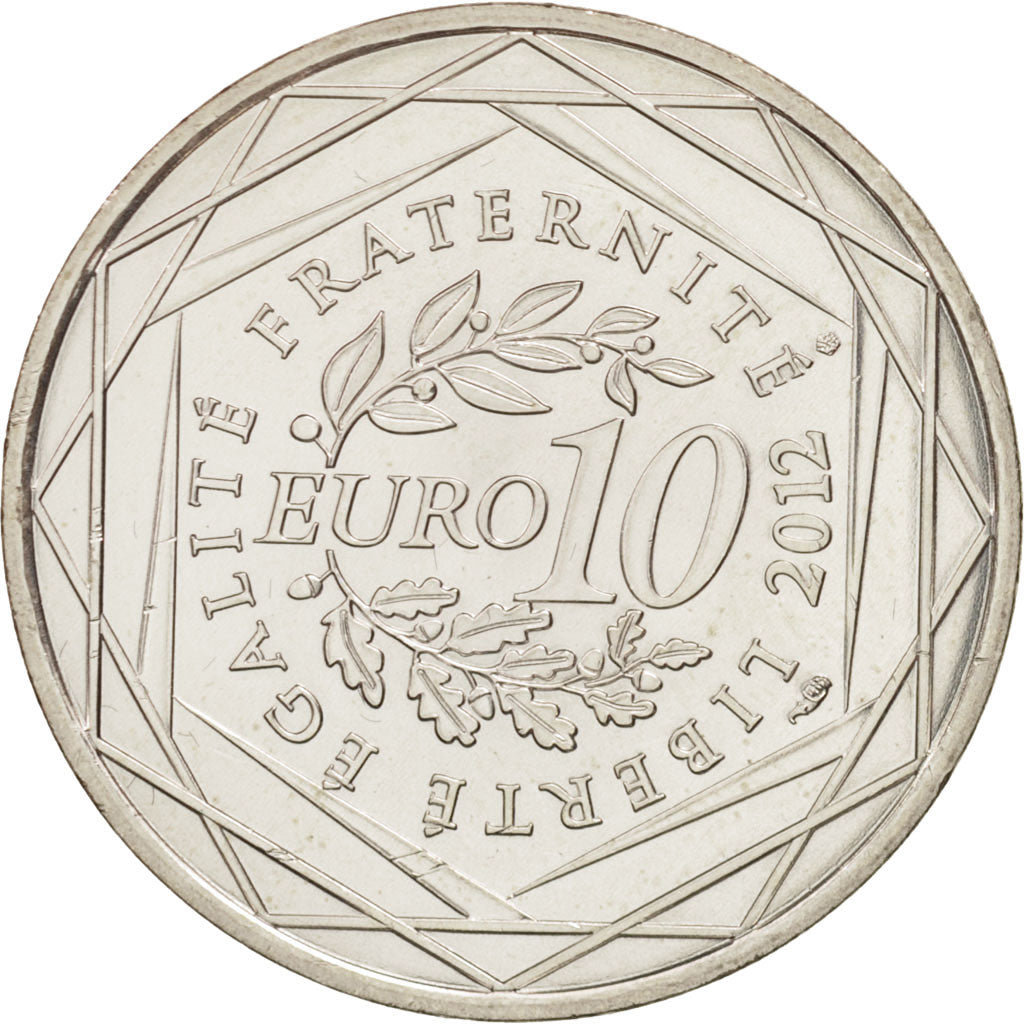 Francia, 10 Euro, 2012, SPL, Argento, KM:1875