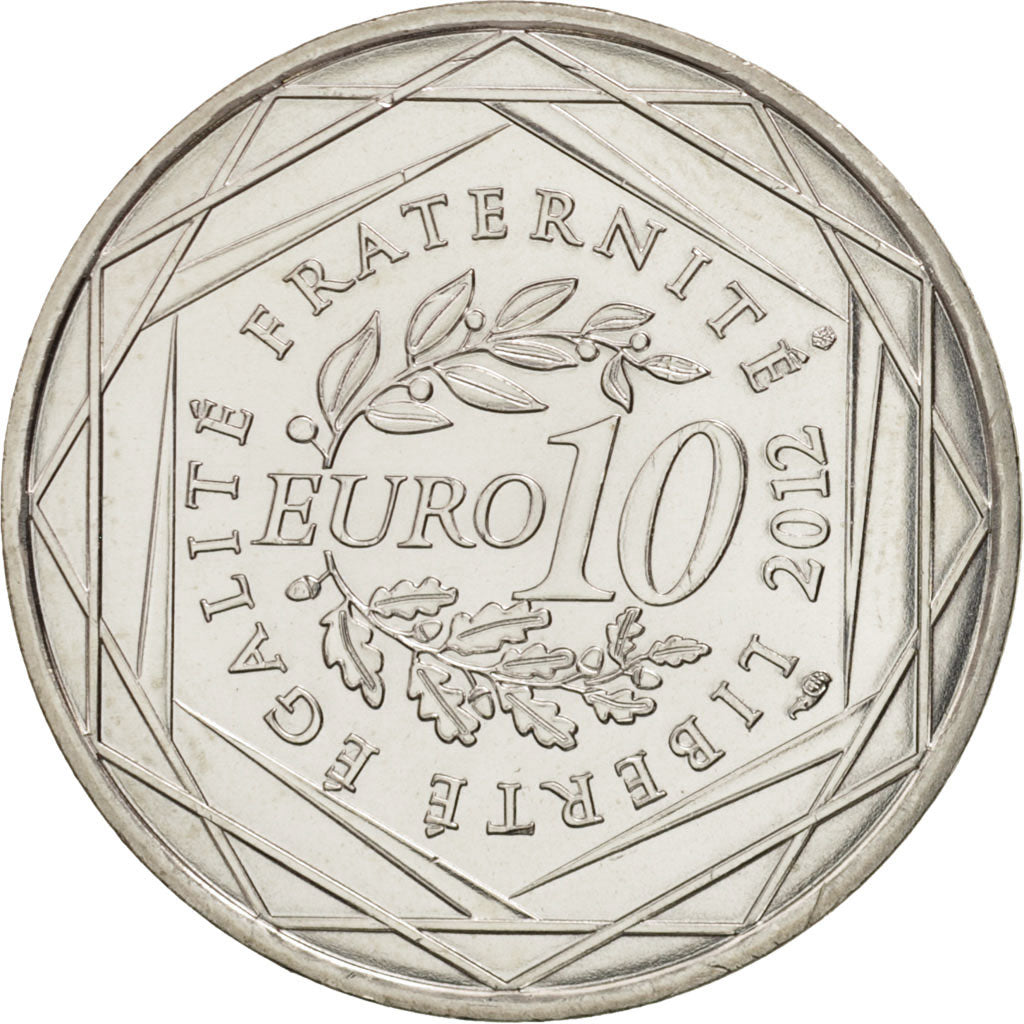 Coin, France, 10 Euro, 2012, MS(65-70), Silver, KM:1888