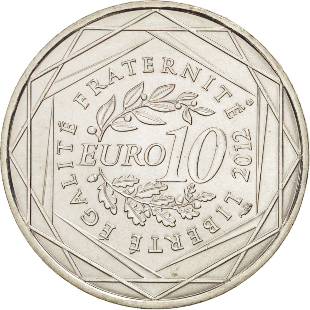 France, 10 Euro Limousin, 2012, MS(65-70), Silver, KM:1878