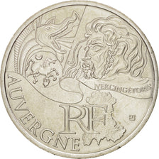 France, 10 Euro Auvergne, 2012, MS(64), Silver, KM:1864