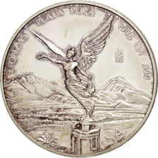 Moneda, México, 2 Onzas, 2 Troy Ounces of Silver, 1998, Mexico City, SC, Plata