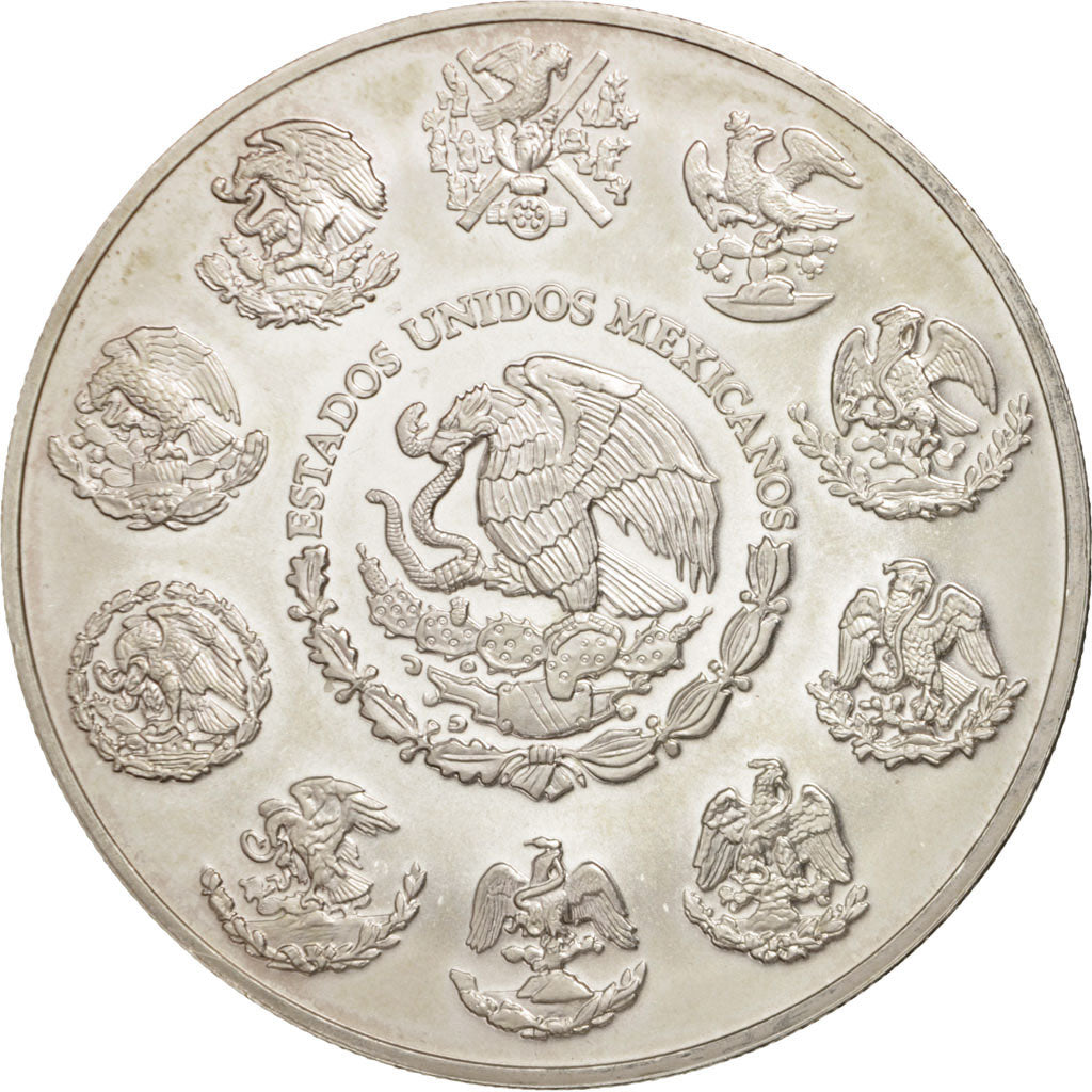 Moneta, Messico, 2 Onzas, 2 Troy Ounces of Silver, 1998, Mexico City, SPL