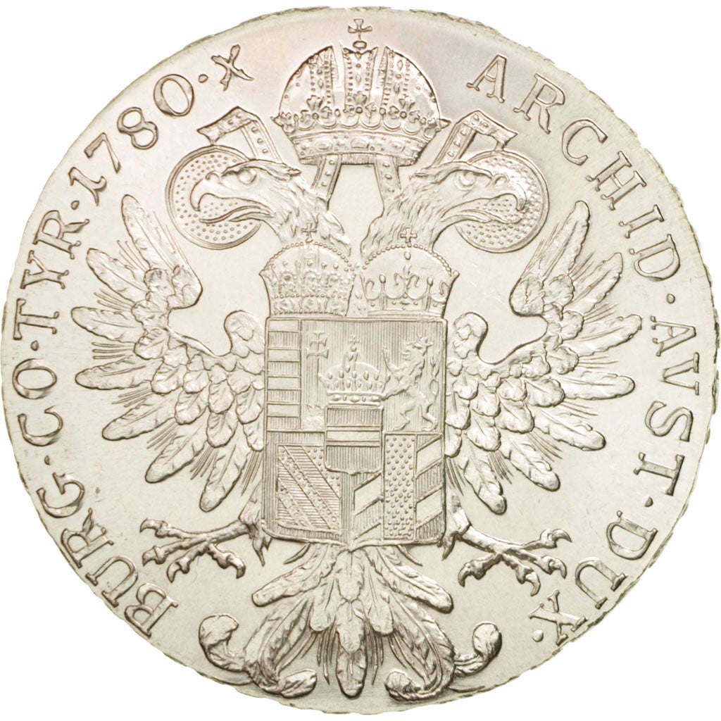 Austria, Maria Theresa, Thaler, 1780, Vienna, MS(64), Silver, KM:1866.2