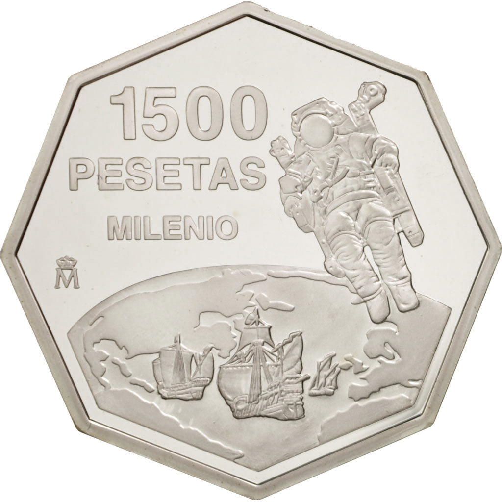 Espagne, Juan Carlos I, 1500 Pesetas, 1999, FDC, Argent, KM:1010