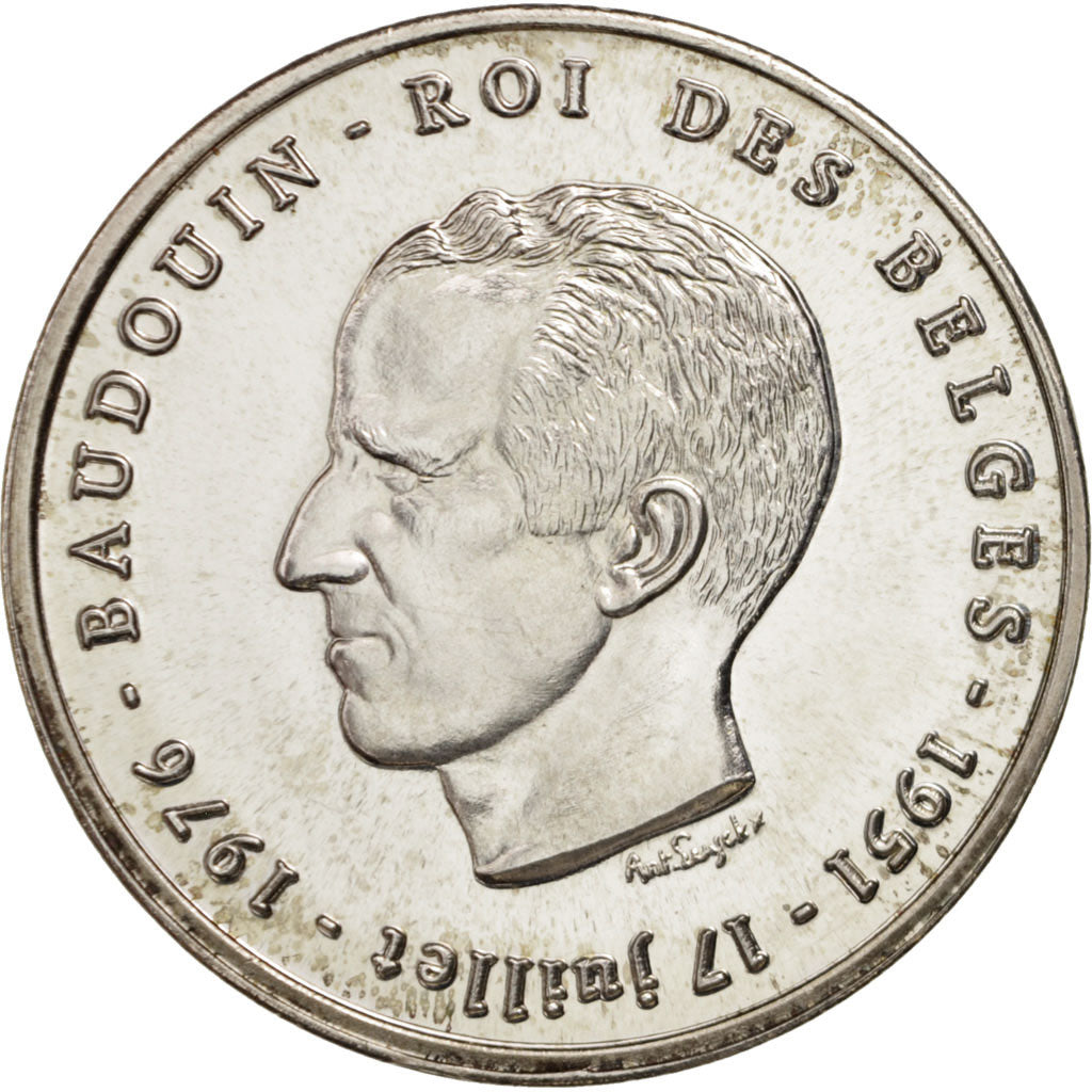 Coin, Belgium, 250 Francs, 250 Frank, 1976, Brussels, MS(64), Silver, KM:157.2
