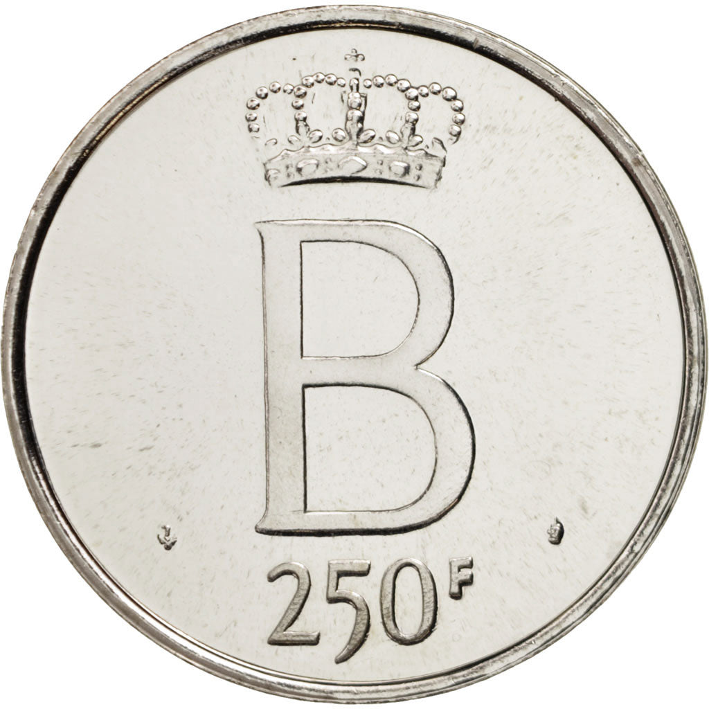 Coin, Belgium, 250 Francs, 250 Frank, 1976, Brussels, MS(64), Silver, KM:157.2