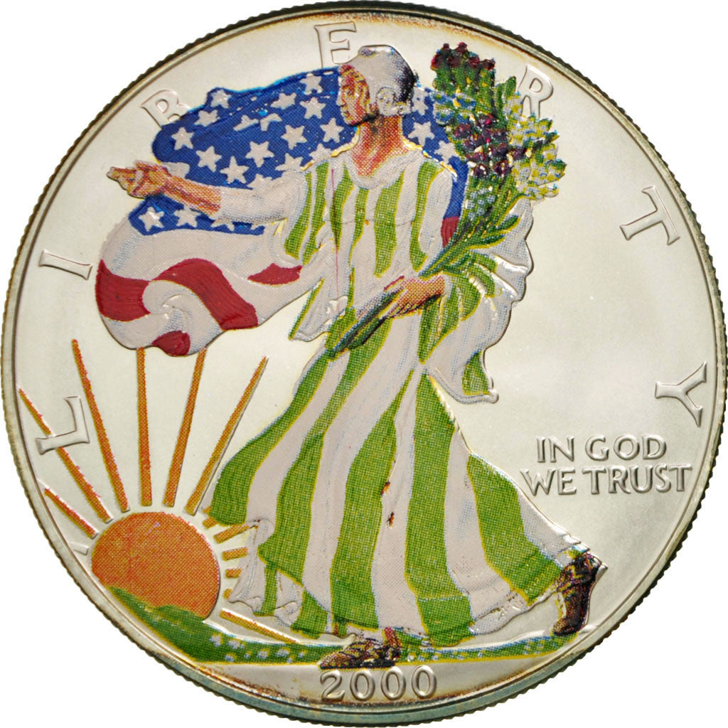 Coin, United States, Dollar, 2000, U.S. Mint, Philadelphia, MS(64), Silver