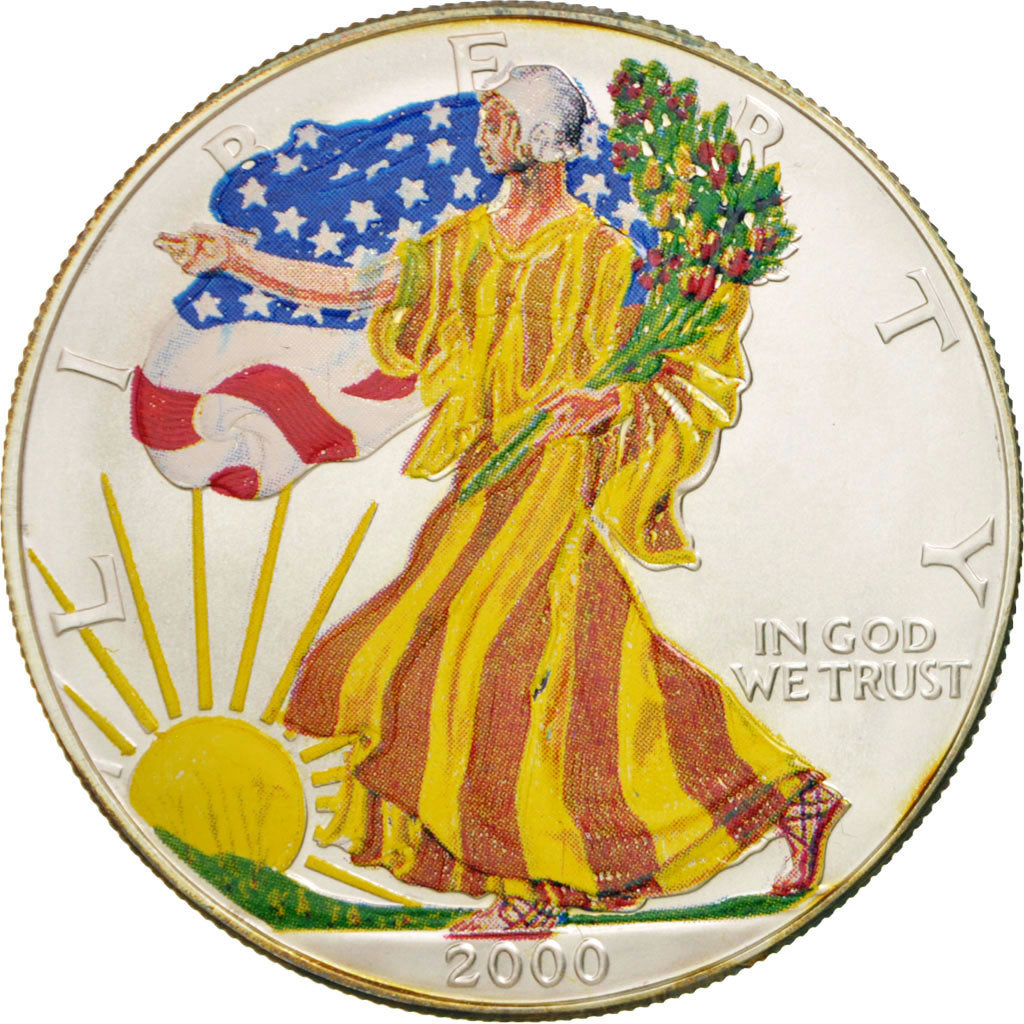 Coin, United States, Dollar, 2000, U.S. Mint, Philadelphia, MS(64), Silver