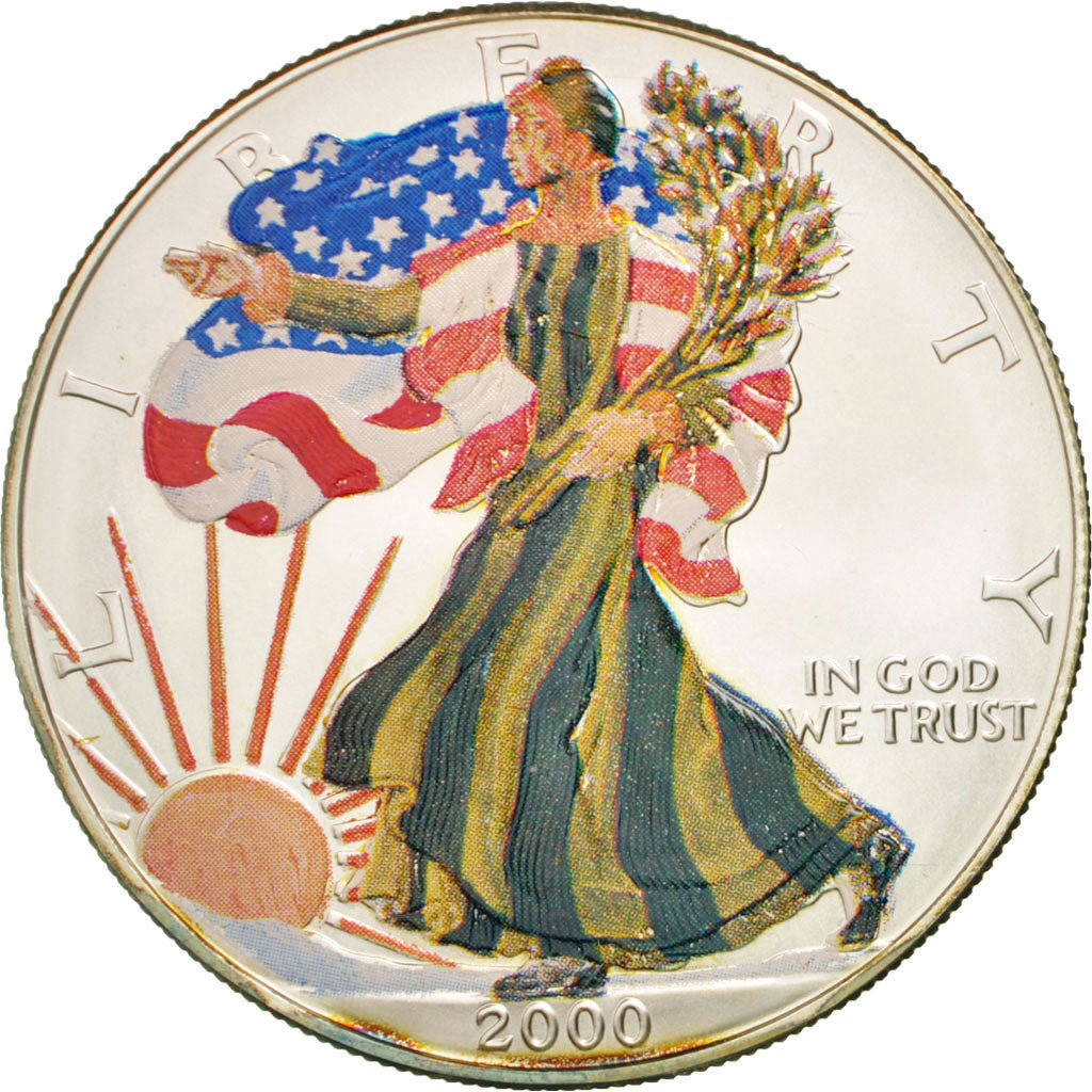 Coin, United States, Dollar, 2000, U.S. Mint, Philadelphia, MS(64), Silver