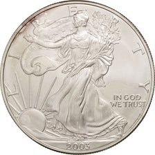 United States, Dollar, 2003, U.S. Mint, Philadelphia, MS(64), Silver, KM:273