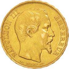 France, Napoleon III, 20 Francs, 1853, Paris, EF(40-45), Gold, KM:781.1
