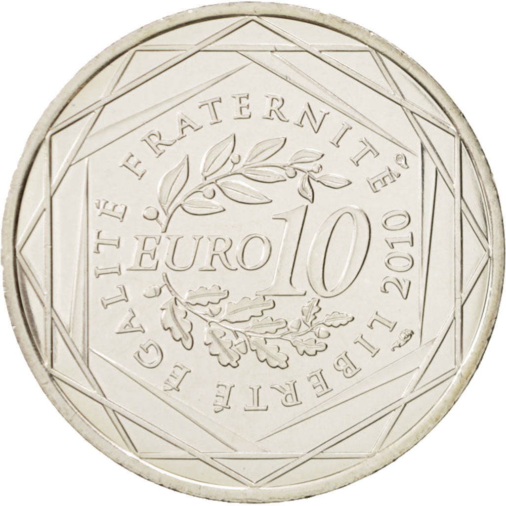 Coin, France, 10 Euro, 2010, MS(64), Silver, KM:1654