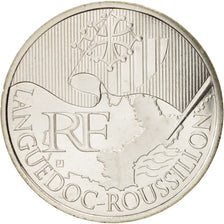 France, 10 Euro Languedoc-Roussillon, 2010, MS(65-70), Silver, KM:1659
