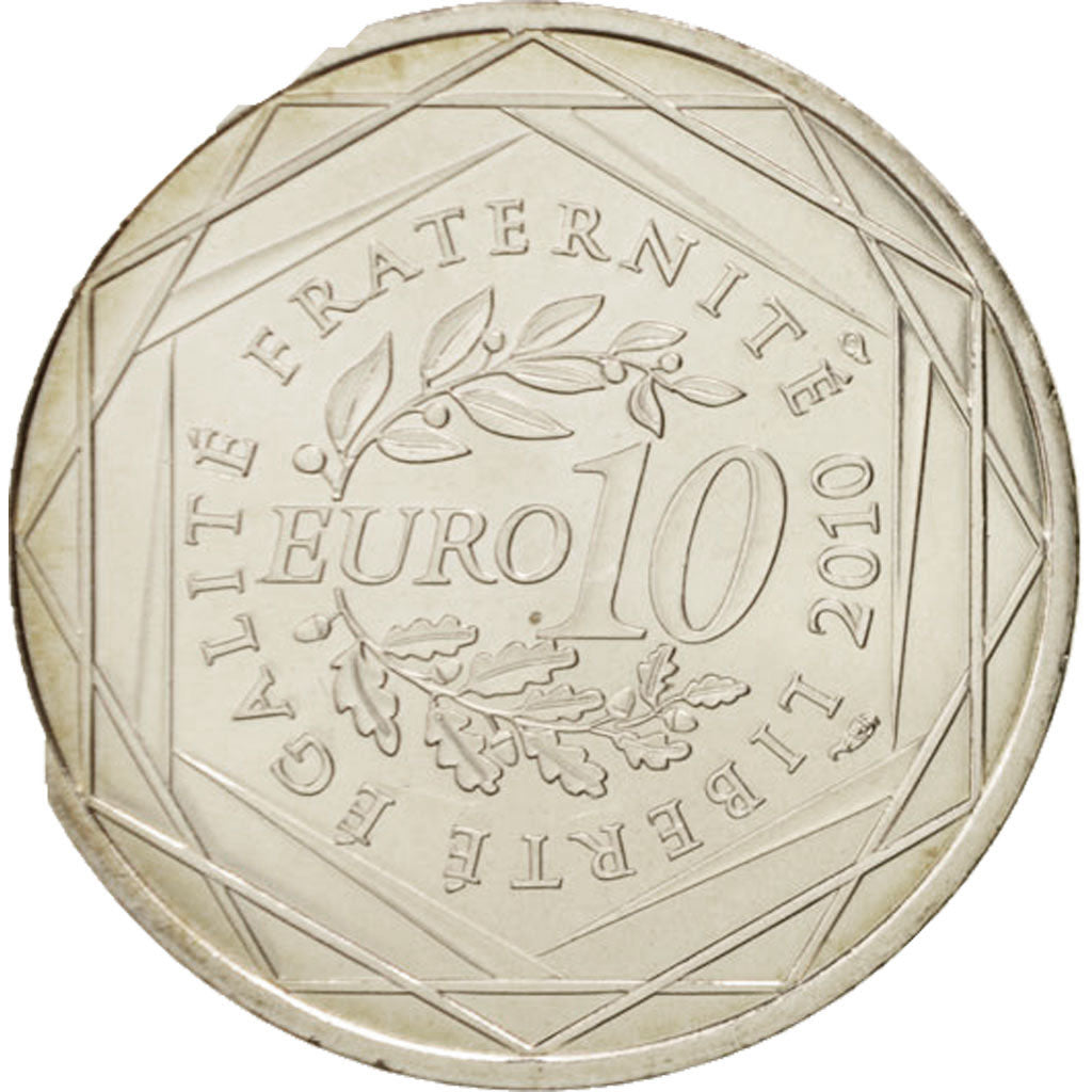 France, 10 Euro Languedoc-Roussillon, 2010, MS(65-70), Silver, KM:1659