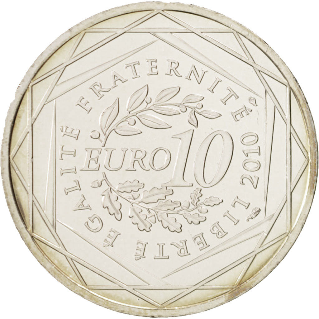 Moneta, Francia, 10 Euro, 2010, FDC, Argento, KM:1661