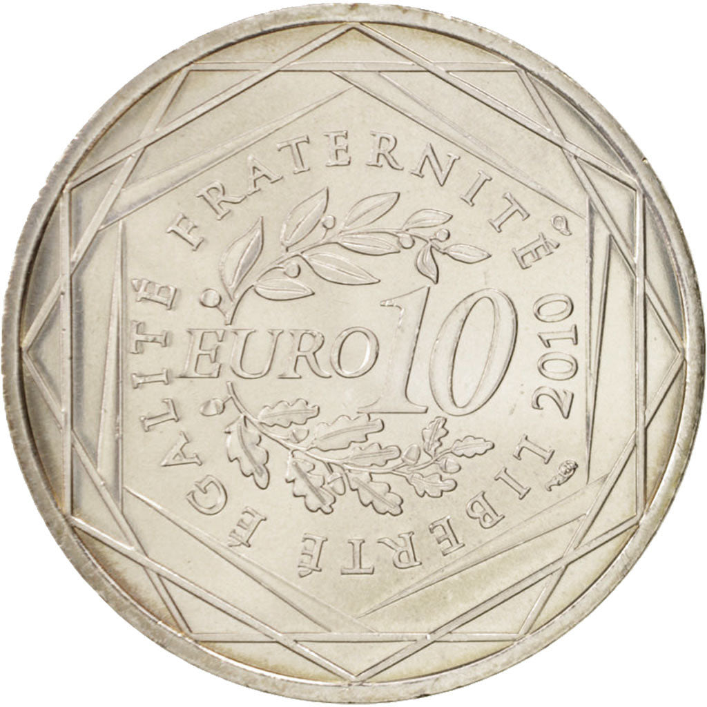 Coin, France, 10 Euro, 2010, MS(65-70), Silver, KM:1665
