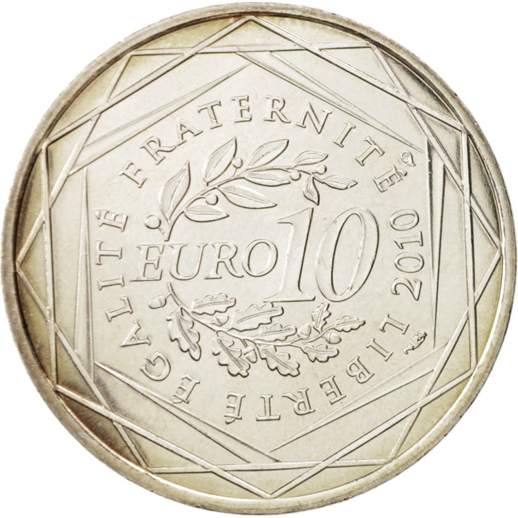 Coin, France, 10 Euro, 2010, MS(65-70), Silver, KM:1649