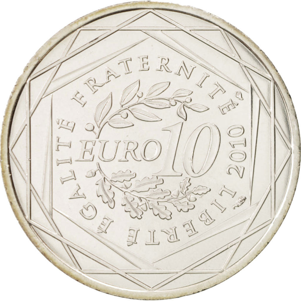 Coin, France, 10 Euro, 2010, MS(65-70), Silver, KM:1667