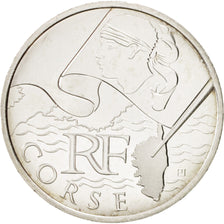 France, 10 Euro Corse, 2010, MS(64), Silver, KM:1658