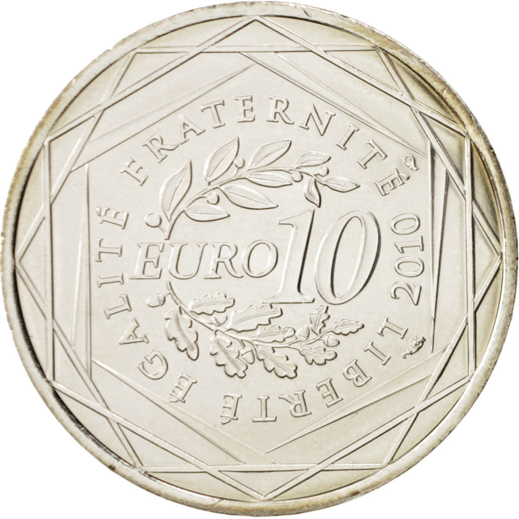 Frankreich, 10 Euro Haute-Normandie, 2010, STGL, Silber, KM:1656