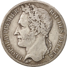 Coin, Belgium, Leopold I, 5 Francs, 5 Frank, 1832, EF(40-45), Silver, KM:3.1