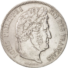 France, Louis-Philippe, 5 Francs, 1839, Lyon, EF(40-45), Silver, KM:749.4