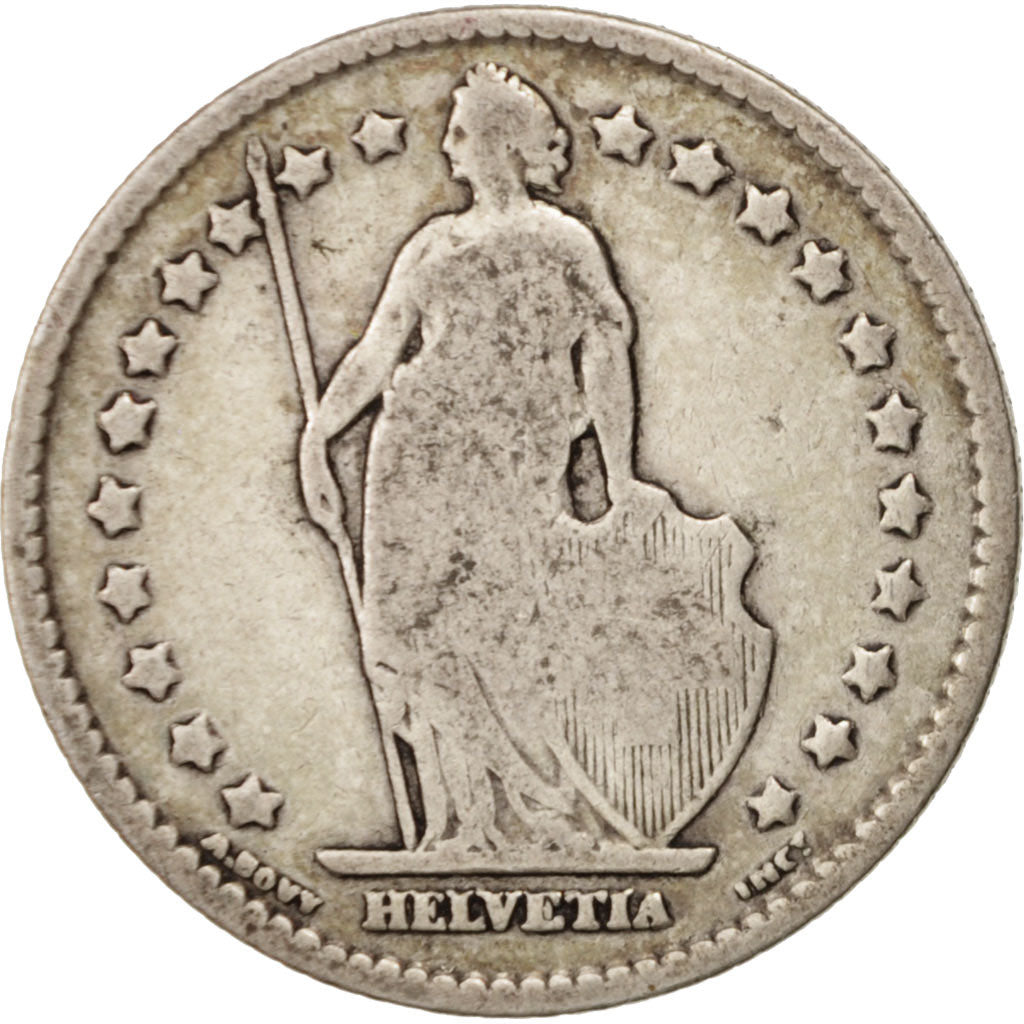 Switzerland, Franc, 1898, Bern, F(12-15), Silver, KM:24