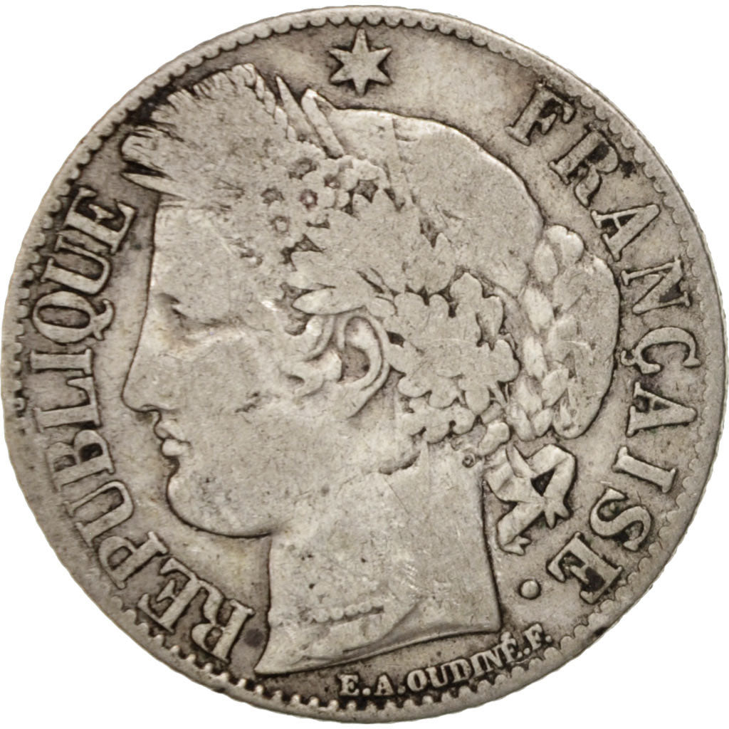 Moneta, Francia, Cérès, Franc, 1894, Paris, MB+, Argento, KM:822.1